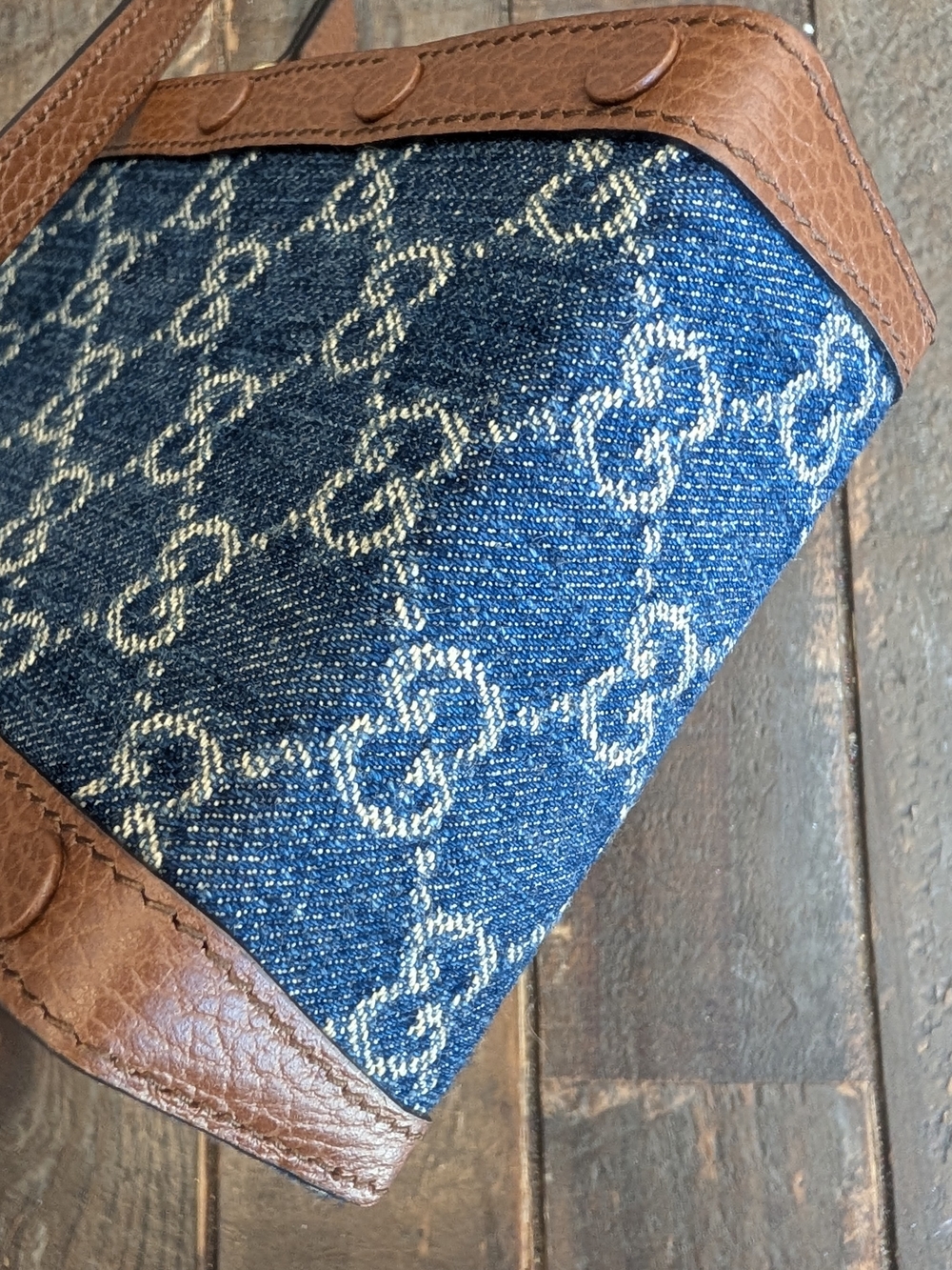 Gucci Denim Horsebit 1955 Mini Crossbody - Picture 7 of 10